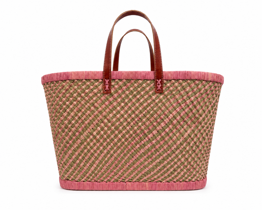 Madagascar Haravola Tote Bag - Pink