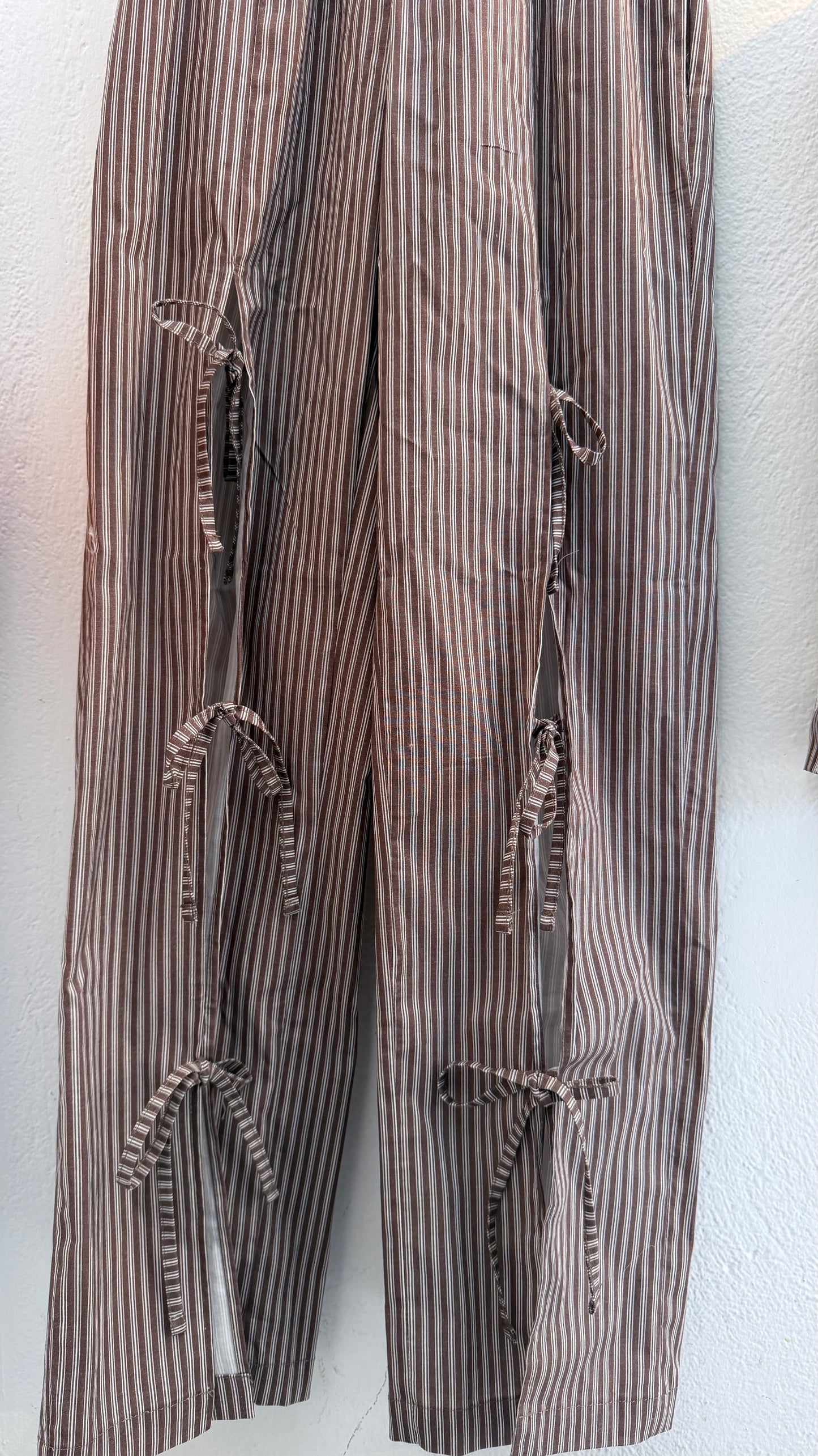 Moon Heat Striped Pant - Brown