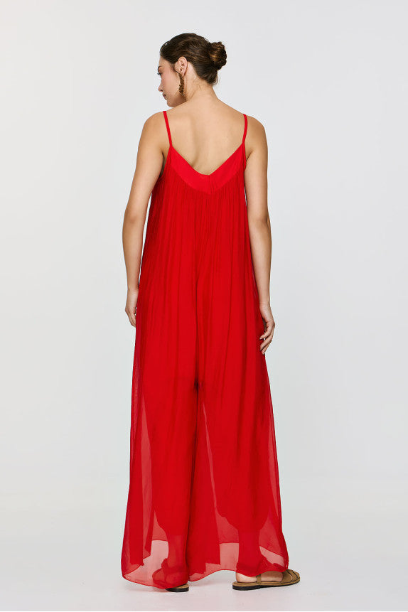Nephele Jumpsuit - Red