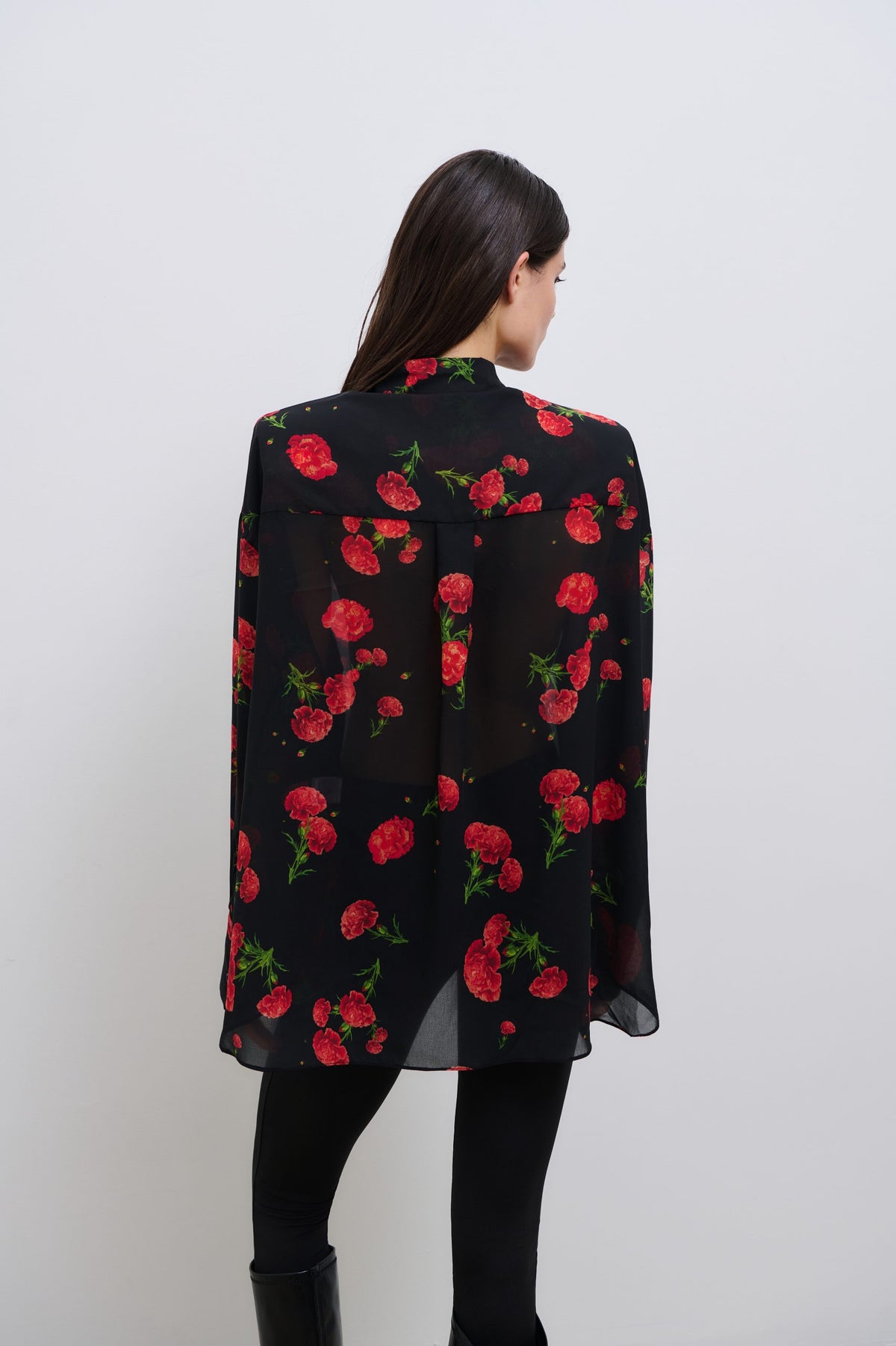 Carnation Dream Shirt Black