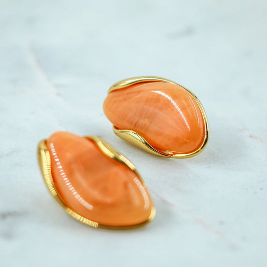 #Ourania Orange Earrings