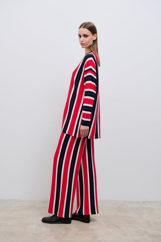 Pinstripe Knit Pant