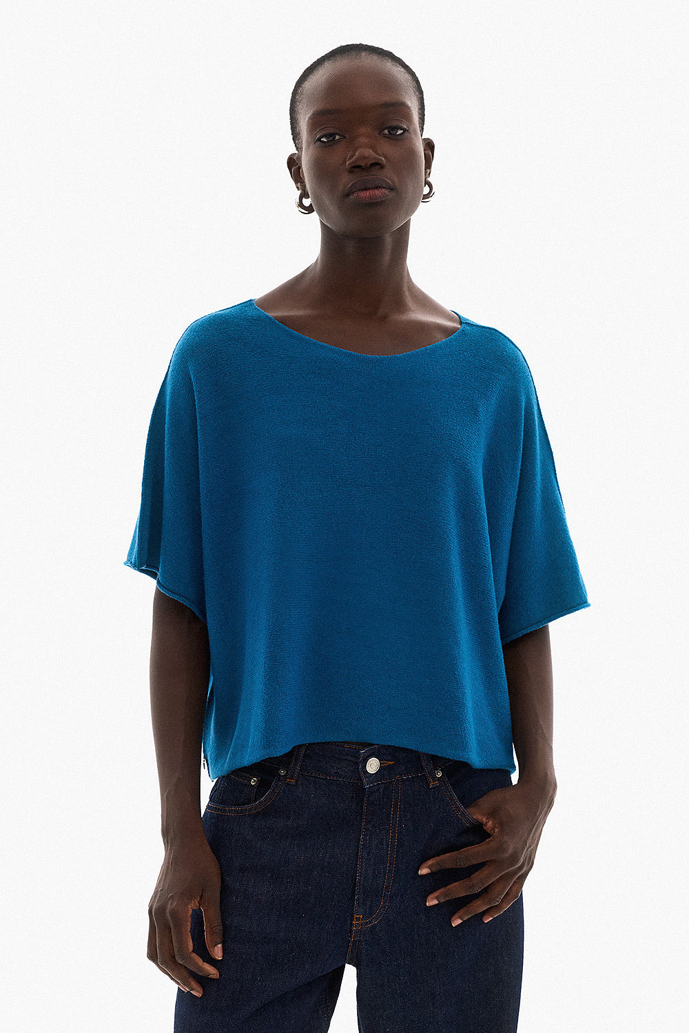 Soft Knitwear 3/4 Sleeve - Petrol