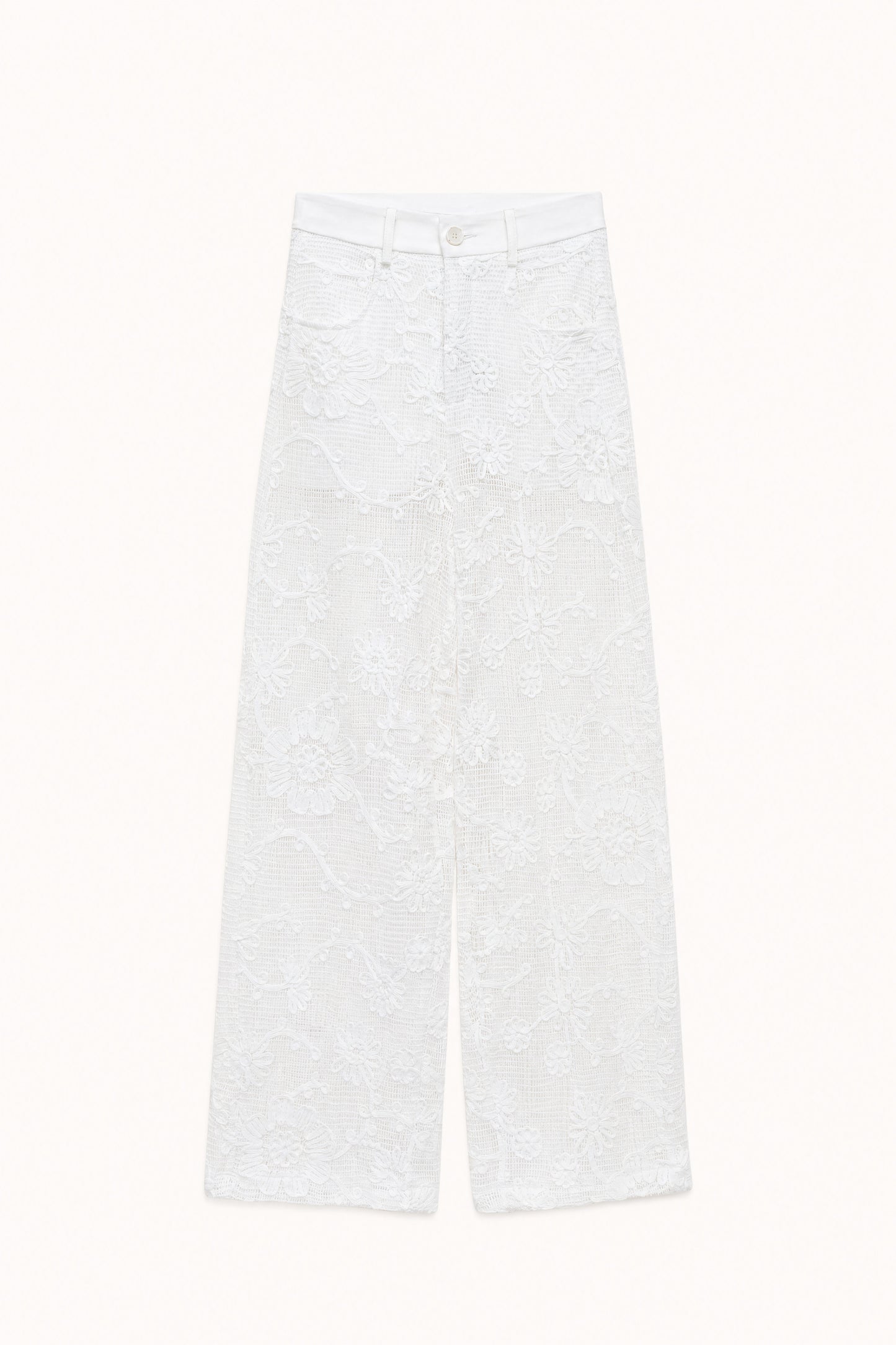 Crochet Pant - White