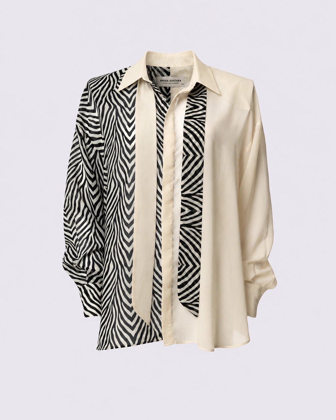 Two One Zebra Print Shirt OS