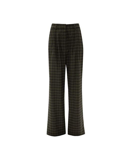 VK Olive Chequered Pants