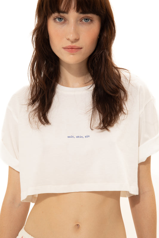 VK Salt, Skin, Sin Cropped T-shirt