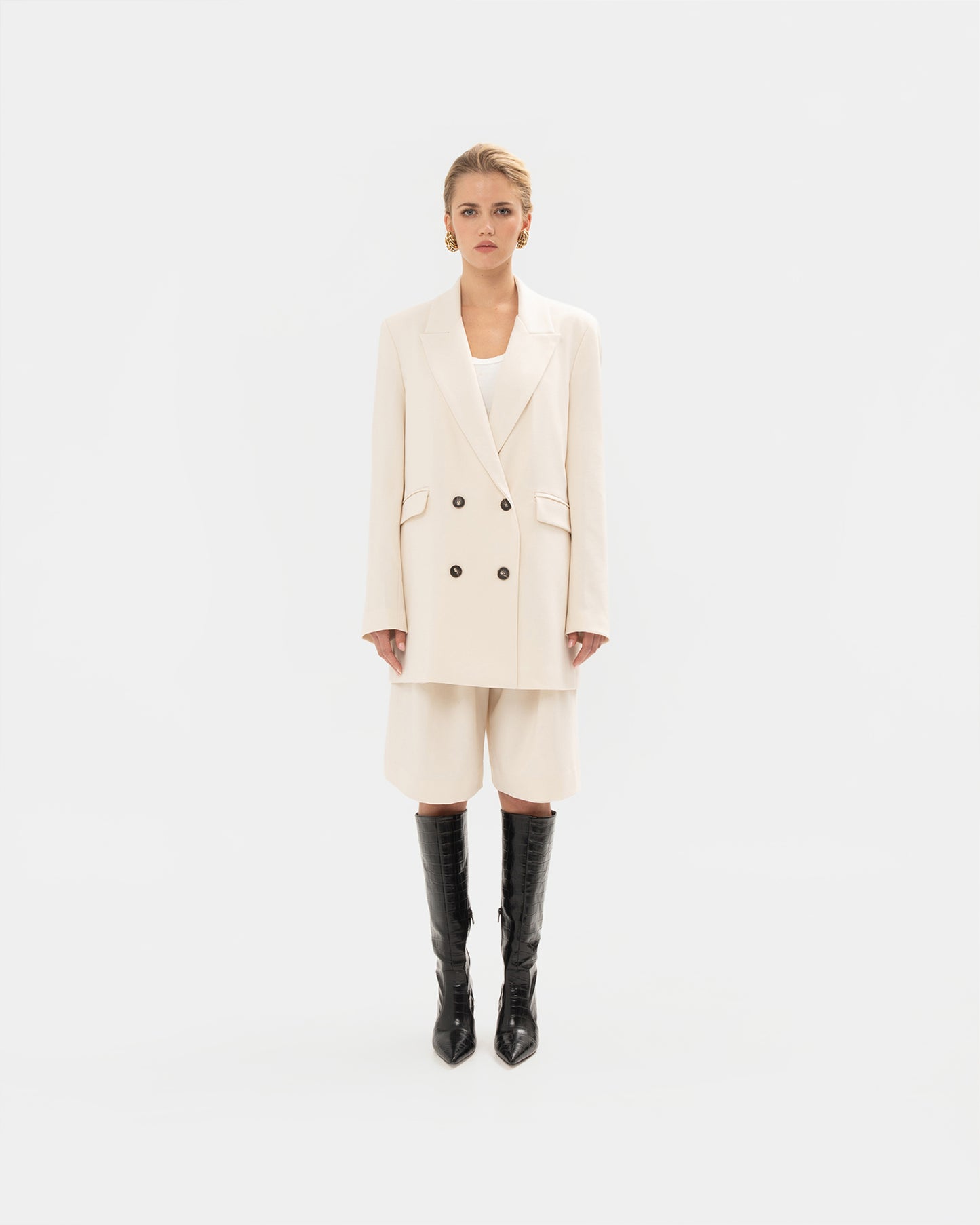 VK Ecru Jupe Culotte