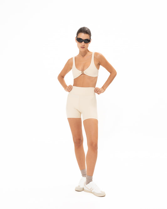 VK Off-White Athletic Shorts