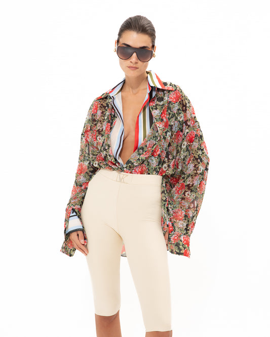VK Red Floral One Size Shirt