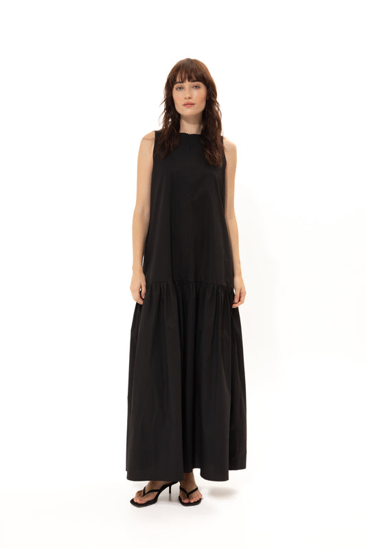VK Black Cotton Dress