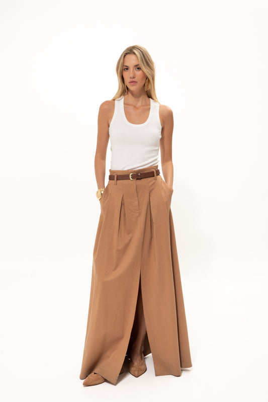 VK Tan Long Skirt