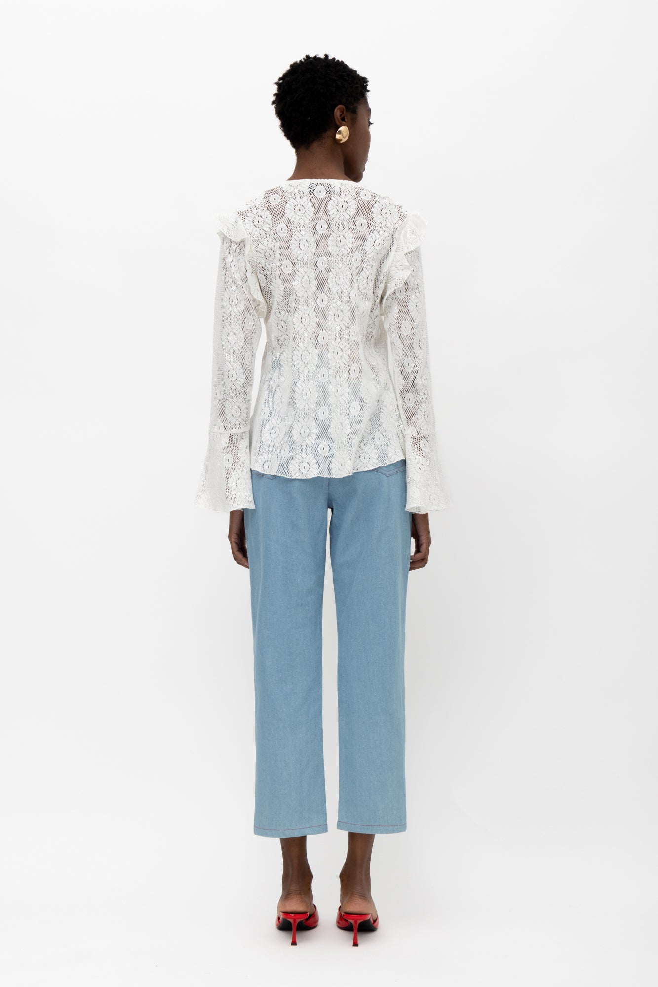 Zina White Cardigan -